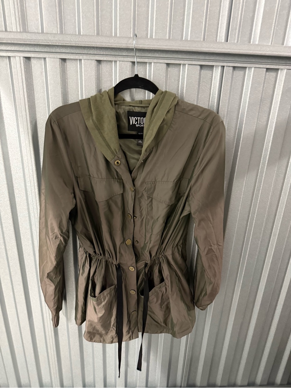 Victoria's Secret Olive Green Utility Jacket with Hood